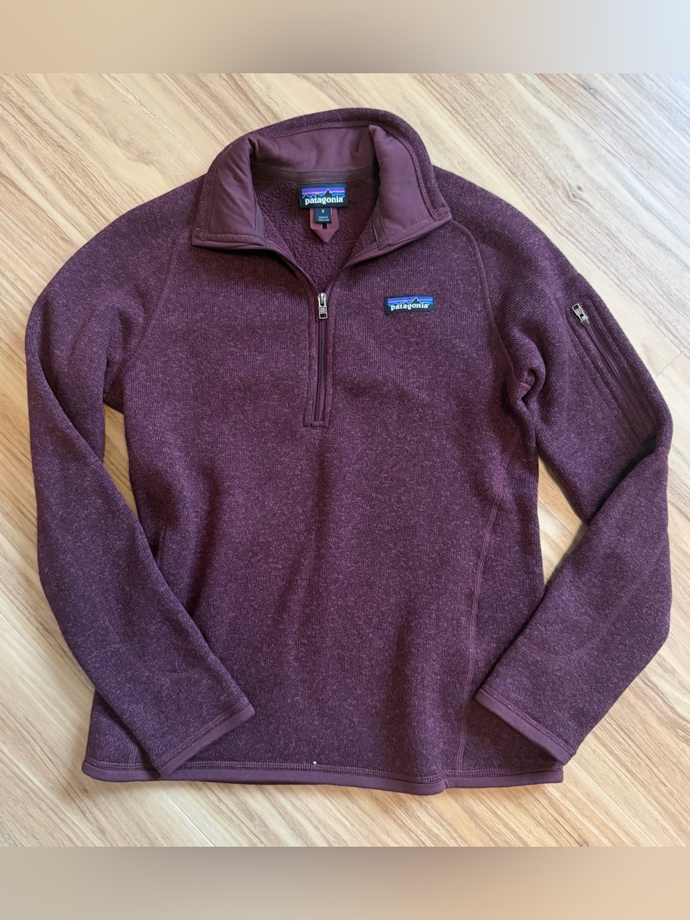 Patagonia Women’s 1/4 Zip Pullover Sweater - Plum